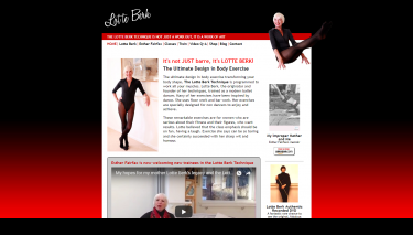 Lotte Berk website design